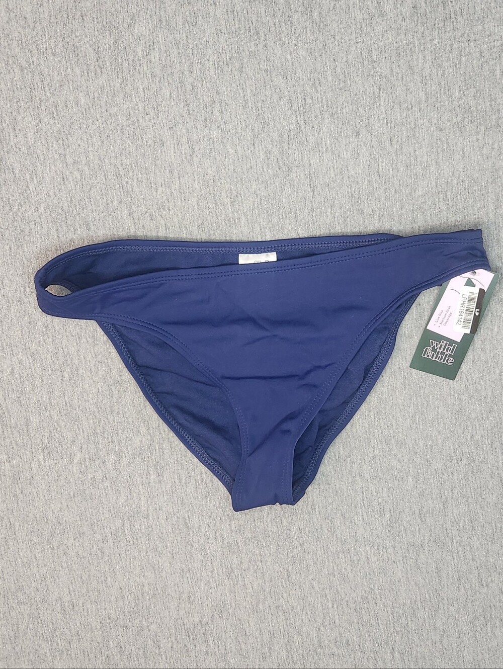 Wild Fable Women’s Solid Tricot Bikini Bottom – Navy Blue (Size S)